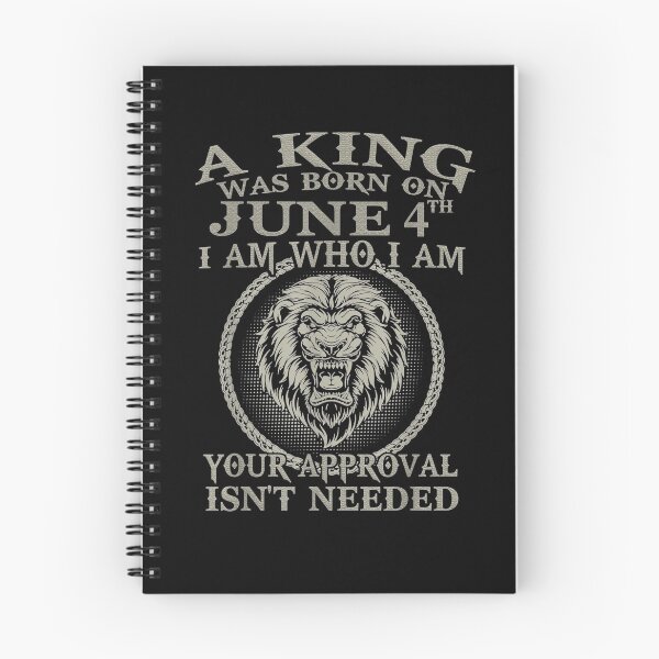 Item preview, A King Was Born On June 4th I Am Who I Am  designed and sold by jerrie9.
