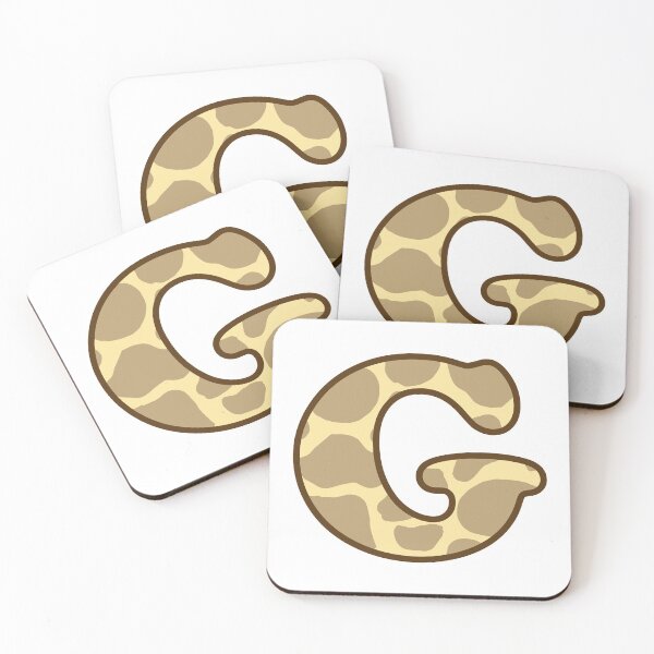 Item preview, Giraffe Print Letter G designed and sold by fashioncancer.