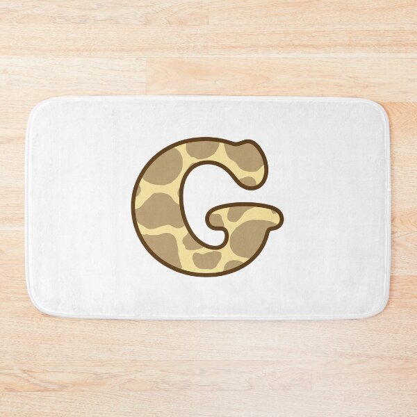 Item preview, Giraffe Print Letter G designed and sold by fashioncancer.