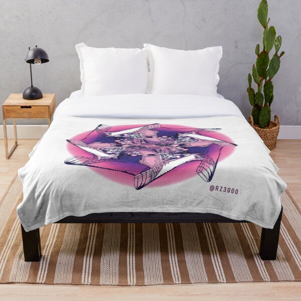 Item preview, Surreal Digital Drawing - 8 Sided Shape Pink Purple White Aesthetic ZS008 designed and sold by RZ3000.