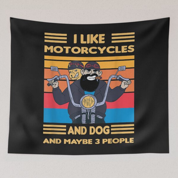 Item preview, Funny Biker Shirt I like My Motorcycle Dog  Maybe 3 People designed and sold by coraclr.