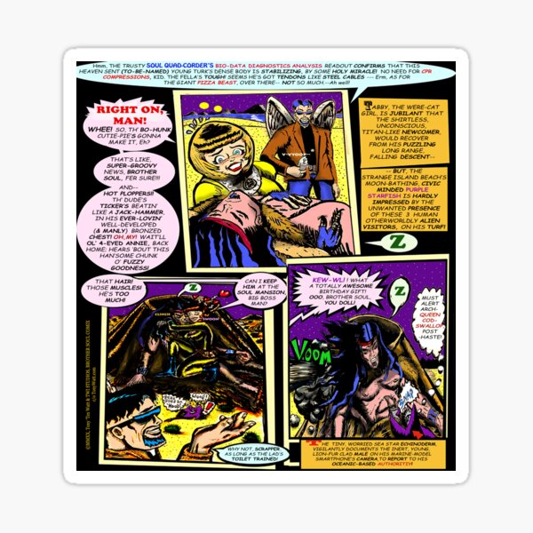 Item preview, Brother Soul Comic Magazine #4: Enter Sam, Man! ( Page Two Pop-Art Print  ) designed and sold by TexWatt.