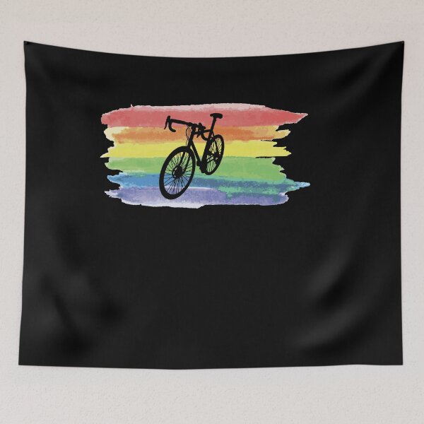 Item preview, Fahrrad mit Regenbogen designed and sold by Spirit-Designs.