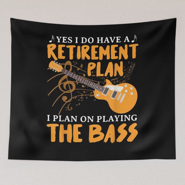 Item preview, I Plan On Playing The Bass Guitar Retirement Bassist Gifts  designed and sold by jerrie9.