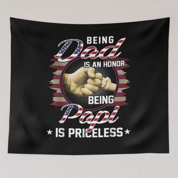 Item preview, Mens Being A Dad Is An Honor Being A Papi Is Priceless  designed and sold by jerrie9.