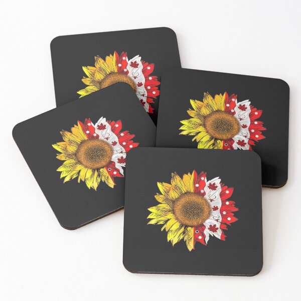 Item preview, Happy Canada Day Funny Canadian Flag Sunflower designed and sold by coraclr.