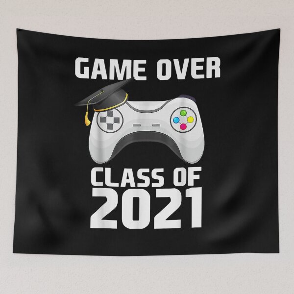 Item preview, Game Class Of 2021 College School Is Over Gamer Graduation  designed and sold by laurader.