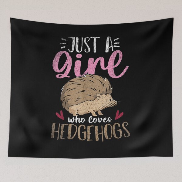 Item preview, Just A Girl Who Loves Hedgehogs Wildlife Animal Hedgehog  designed and sold by laurader.