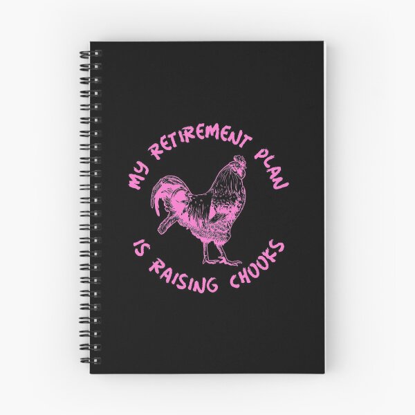 Item preview, My Retirement Plan Is Raising Chooks -funny chicken design in pink text designed and sold by katiekendall.
