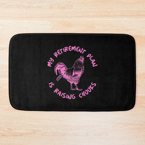 Item preview, My Retirement Plan Is Raising Chooks -funny chicken design in pink text designed and sold by katiekendall.