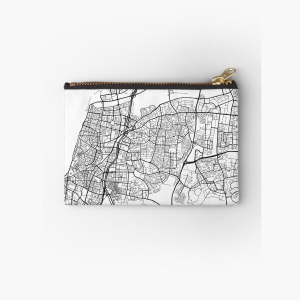 Item preview, Tel Aviv Map, Israel - Black and White designed and sold by MainStreetMaps.