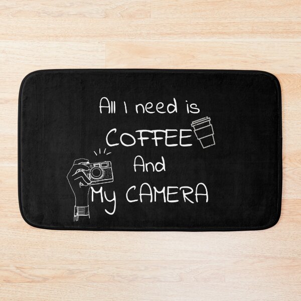 Item preview, all i need is coffee and my camera  designed and sold by swatiCreati0n.
