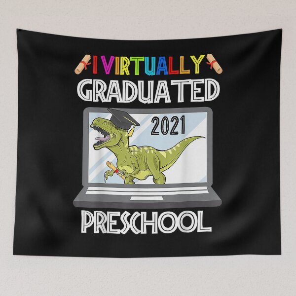 Item preview, I Virtually Graduated Preschool Graduation Virtual T Rex  designed and sold by laurader.