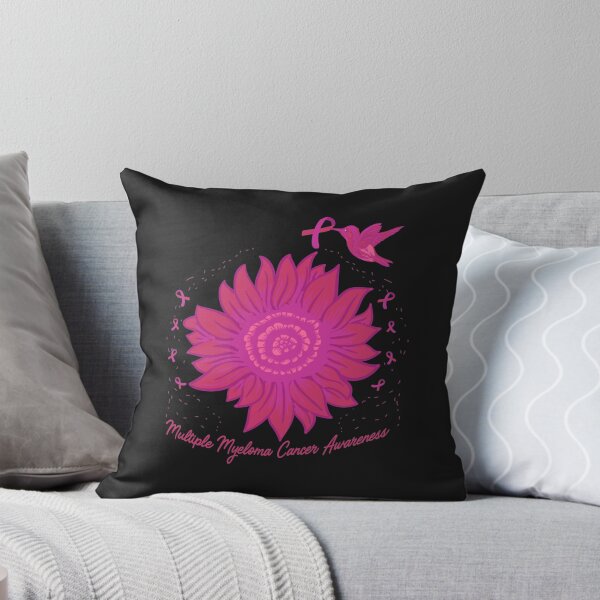 Item preview, Hummingbird Sunflower Myeloma Cancer Awareness Survivor designed and sold by coraclr.