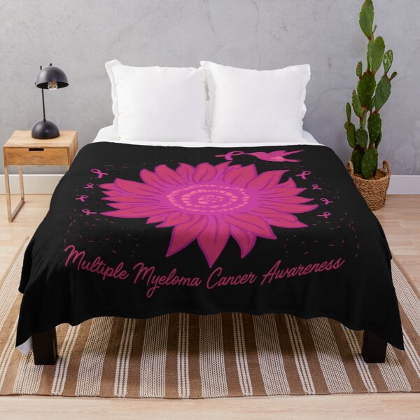 Item preview, Hummingbird Sunflower Myeloma Cancer Awareness Survivor designed and sold by coraclr.