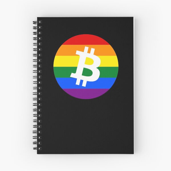 Item preview, Gay Pride Bitcoin Crypto June LGBTQ Circle logo designed and sold by Bitcoin-Fashion.