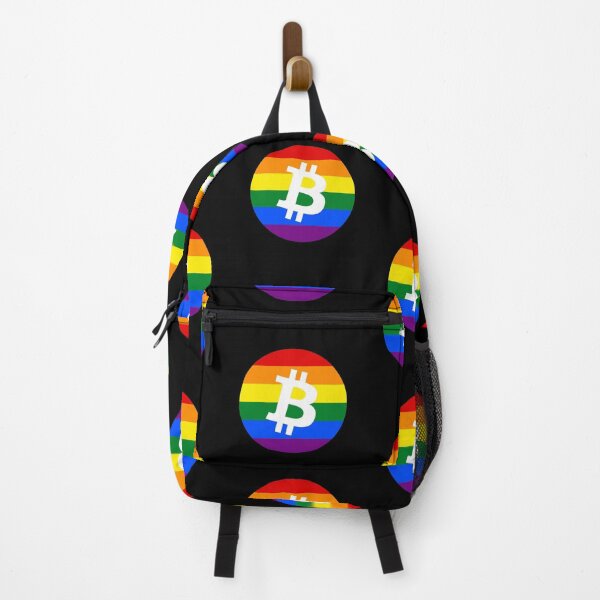 Item preview, Gay Pride Bitcoin Crypto June LGBTQ Circle logo designed and sold by Bitcoin-Fashion.