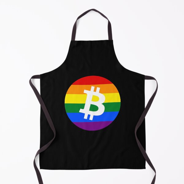 Item preview, Gay Pride Bitcoin Crypto June LGBTQ Circle logo designed and sold by Bitcoin-Fashion.