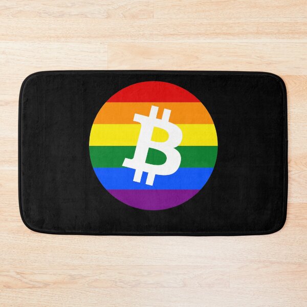 Item preview, Gay Pride Bitcoin Crypto June LGBTQ Circle logo designed and sold by Bitcoin-Fashion.