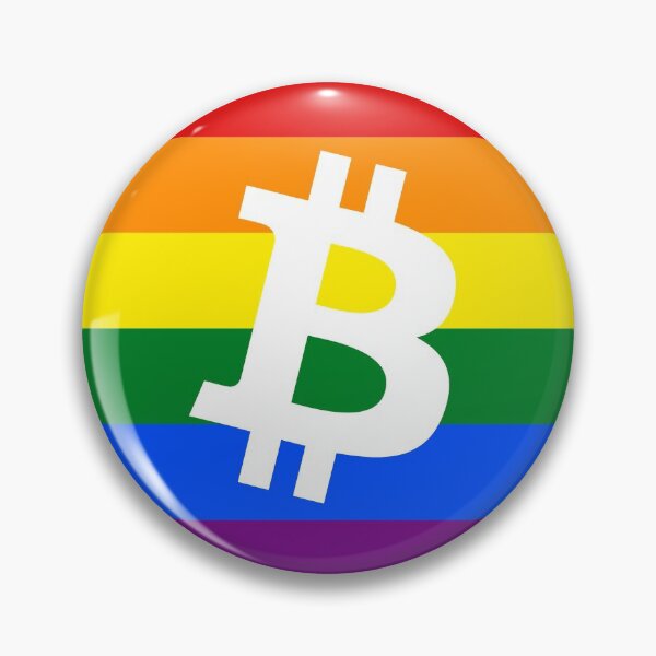 Item preview, Gay Pride Bitcoin Crypto June LGBTQ Circle logo designed and sold by Bitcoin-Fashion.
