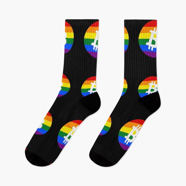 Item preview, Gay Pride Bitcoin Crypto June LGBTQ Circle logo designed and sold by Bitcoin-Fashion.