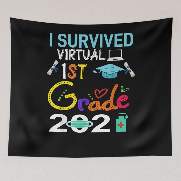 Item preview, Graduation 2021 I Survived 1st Grade Virtual Elementary  designed and sold by laurader.