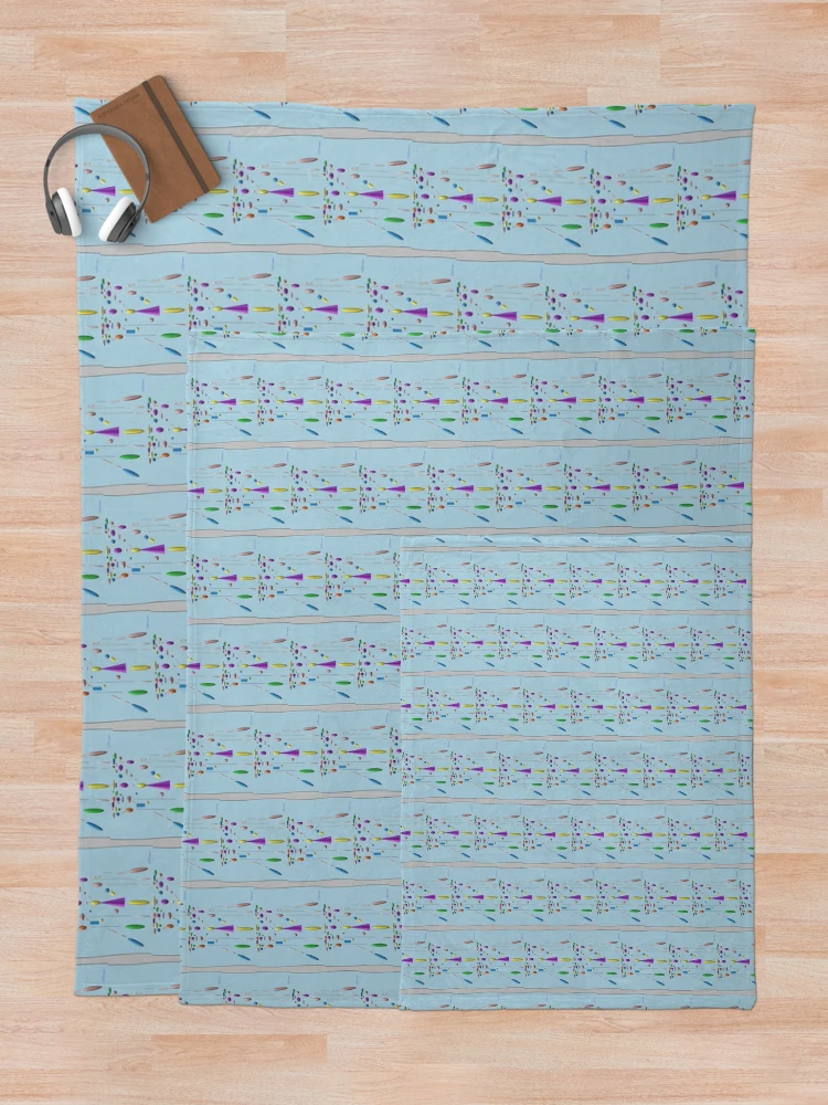 Thumbnail 5 of 6, Throw Blanket, Musical Summer designed and sold by RBLBDesigns.