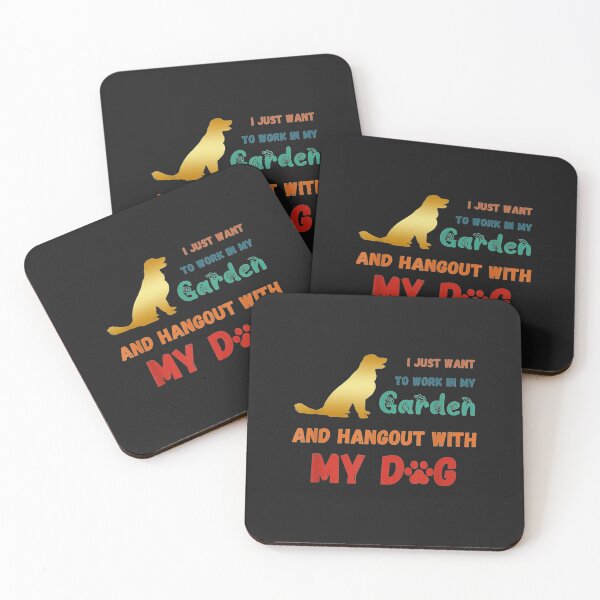 Item preview, I Just Want To Work In My Garden And Hangout With My Dog designed and sold by coraclr.