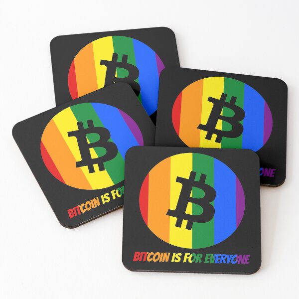 Item preview, Gay Pride Bitcoin Crypto June LGBTQ Circle logo designed and sold by Bitcoin-Fashion.