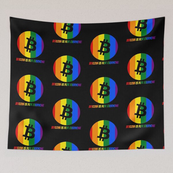 Item preview, Gay Pride Bitcoin Crypto June LGBTQ Circle logo designed and sold by Bitcoin-Fashion.