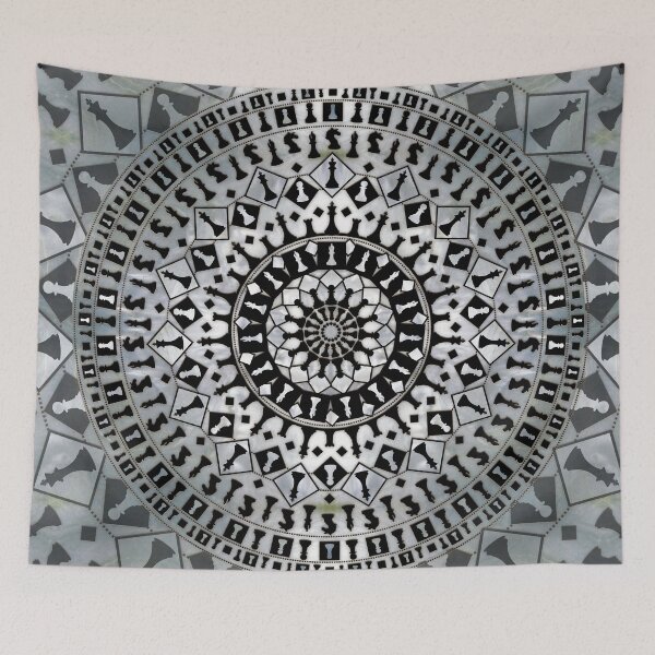 Item preview, Chess Pieces Mandala designed and sold by k9printart.