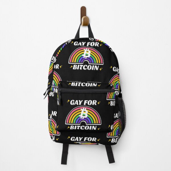 Item preview,  Gay For Bitcoin Crypto Pride June LGBTQ Circle logo designed and sold by Bitcoin-Fashion.