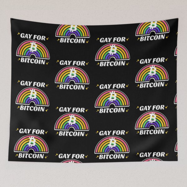 Item preview,  Gay For Bitcoin Crypto Pride June LGBTQ Circle logo designed and sold by Bitcoin-Fashion.