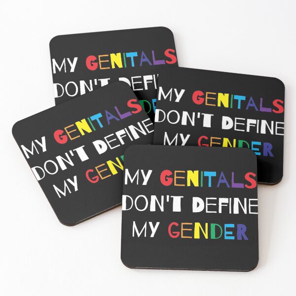 Item preview, My Gentitals dont define my Gender LGBT Rainbow Lesbian  designed and sold by Rzelemenz.