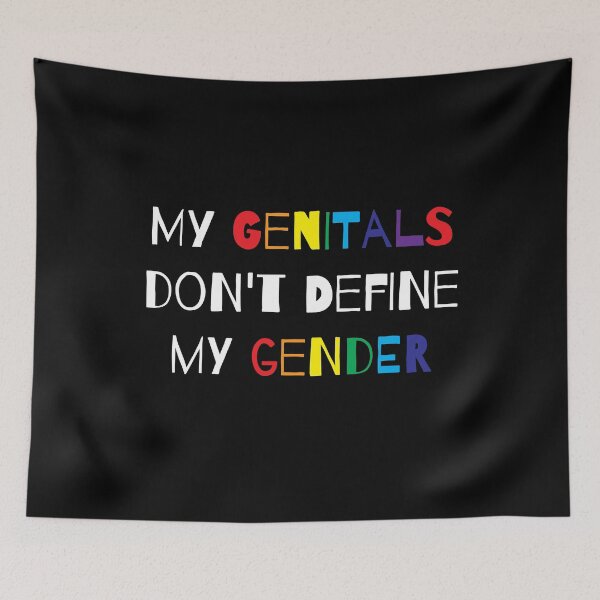 Item preview, My Gentitals dont define my Gender LGBT Rainbow Lesbian  designed and sold by Rzelemenz.