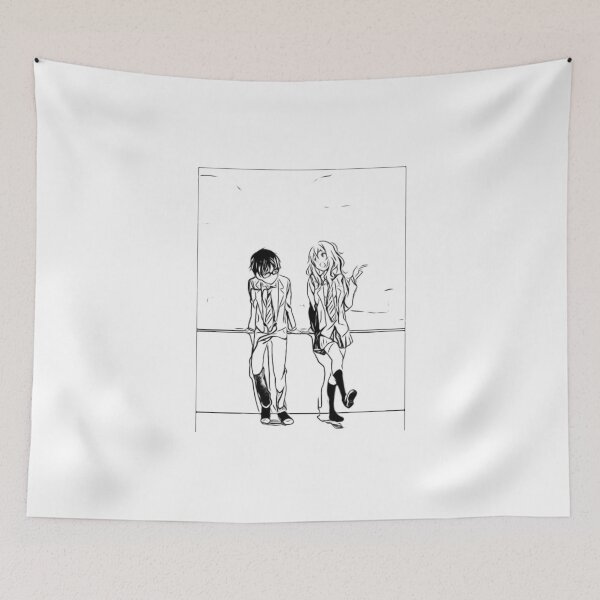 Item preview, Your Lie in April|Shigatsu wa Kimi no Uso - Kaori and Kousei (Mono) designed and sold by Sicoria.