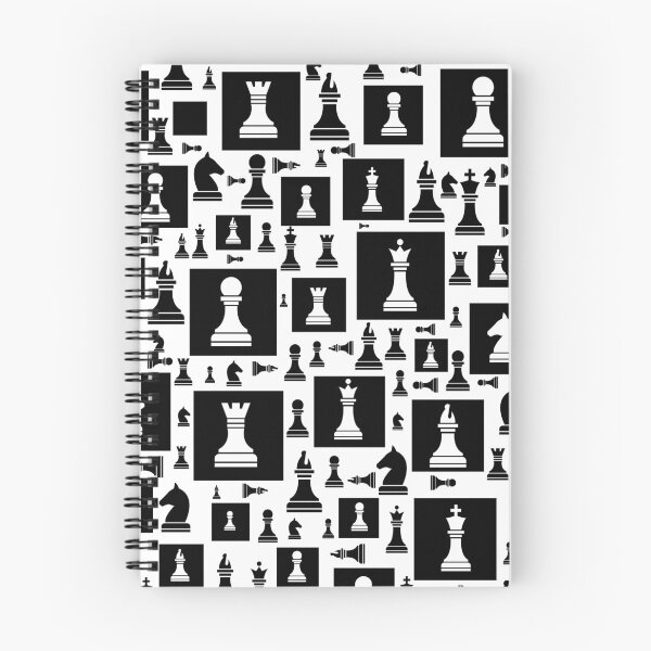 Item preview, Chess Pieces Pattern - Black and white designed and sold by k9printart.