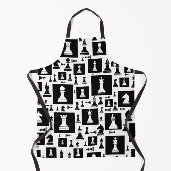 Item preview, Chess Pieces Pattern - Black and white designed and sold by k9printart.