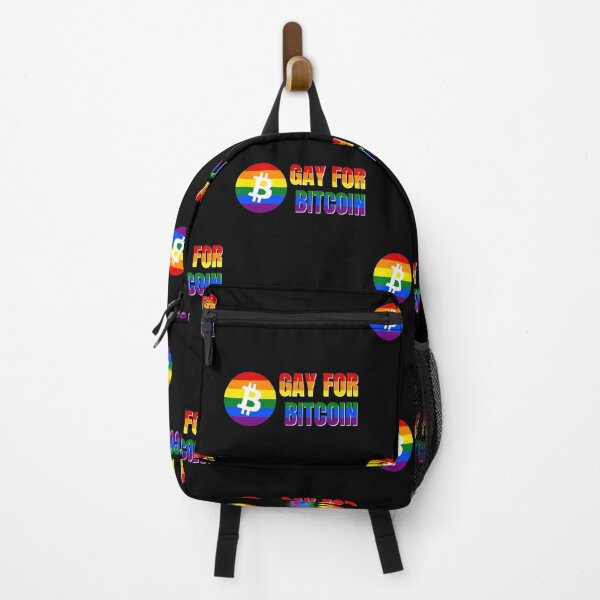 Item preview, Gay For Bitcoin Crypto Pride June LGBTQ Circle logo designed and sold by Bitcoin-Fashion.