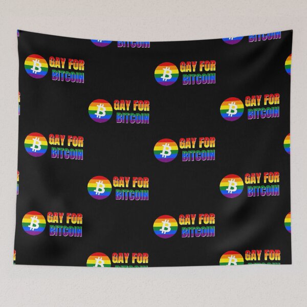 Item preview, Gay For Bitcoin Crypto Pride June LGBTQ Circle logo designed and sold by Bitcoin-Fashion.