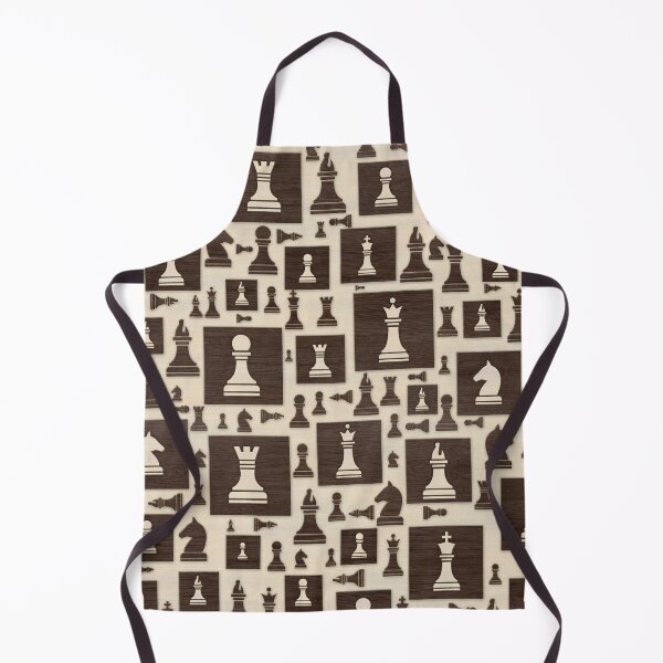 Item preview, Chess Pieces Pattern - Wooden Texture designed and sold by k9printart.