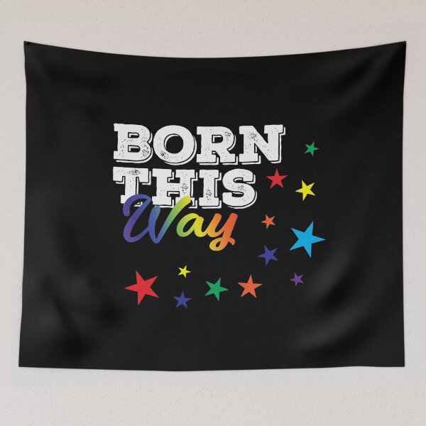 Item preview, Born this Way LGBT Pride equality Rainbow Lesbian  designed and sold by Rzelemenz.
