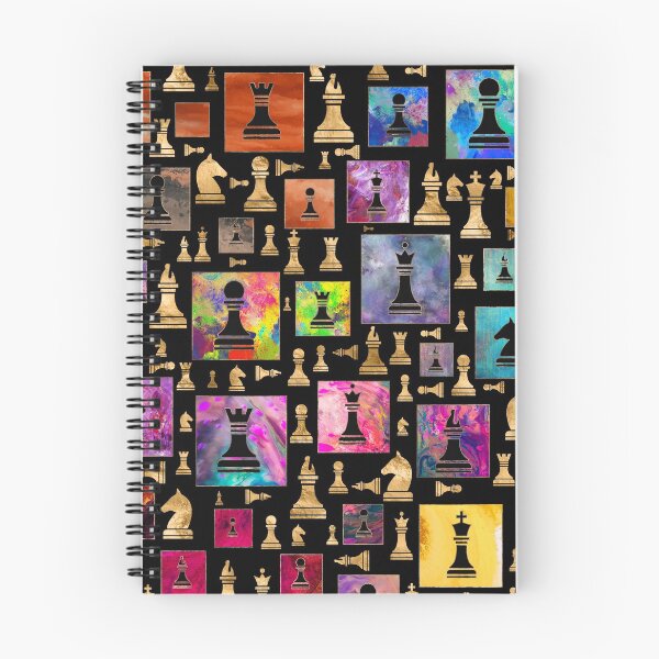 Item preview, Chess Pieces Pattern - Paint and Gold designed and sold by k9printart.