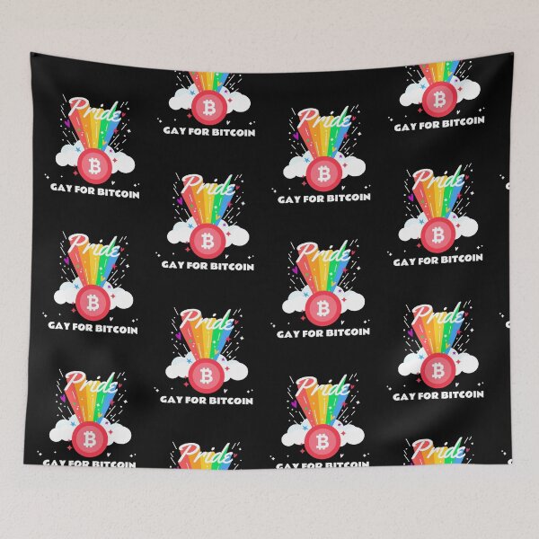 Item preview, Gay For Bitcoin Crypto Pride June LGBTQ Circle logo designed and sold by Bitcoin-Fashion.