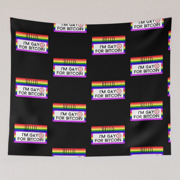 Item preview, Copy of Gay For Bitcoin Crypto Pride June LGBTQ Circle logo designed and sold by Bitcoin-Fashion.