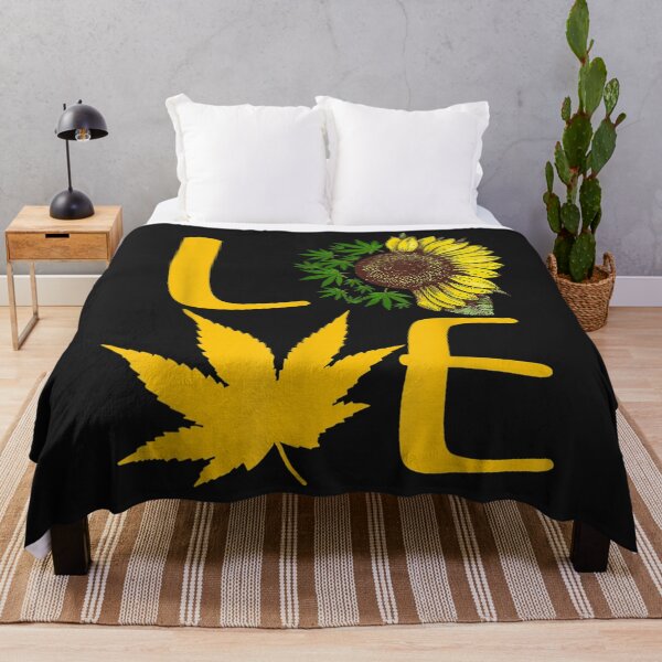Item preview, Love Marijuana Funny Weed Sunflower Art designed and sold by coraclr.