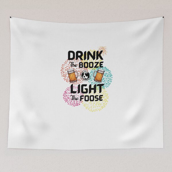 Item preview, Drink The Booze Light The Fuse Shirt designed and sold by biwdrawing.