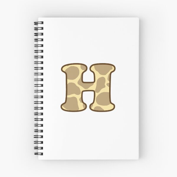 Item preview, Giraffe Print Letter H designed and sold by fashioncancer.