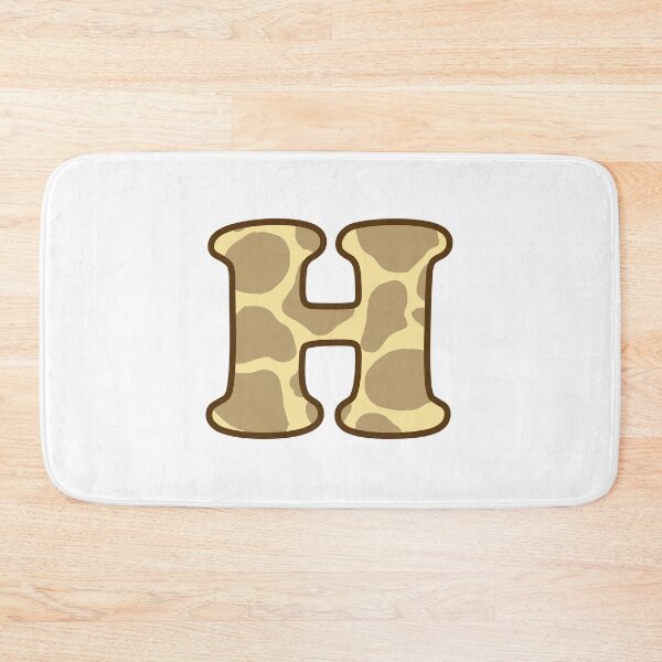 Item preview, Giraffe Print Letter H designed and sold by fashioncancer.