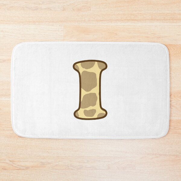 Item preview, Giraffe Print Letter I designed and sold by fashioncancer.